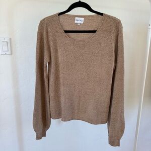 SNDYS LIGHTWEIGHT BROWN KNIT SWEATER